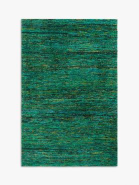 John Lewis + Matthew Williamson Sari Silk Rug L180 x W120 cm - Green