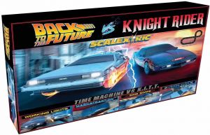 Scalextric 1980 TV Back to the Future vs Knight-Rider Race Set Game - 2 Cars