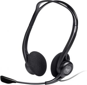 Logitech PC Wired Stereo Headset with Noise-Cancelling Microphone - Black