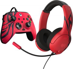 PDP REMATCH Wired Headset & Controller Xbox Series X|S One Win 10/11 - Red