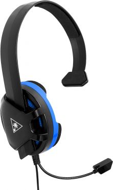 Turtle Beach Recon Chat Headset for PS5 PS4 Xbox One Switch - Black & Blue