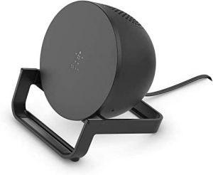 Belkin AUF001MYBK Wireless Charging Stand & Bluetooth Speaker - Black