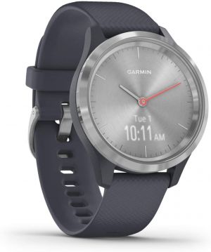 Garmin vivomove 3S 39mm GPS Hybrid Smartwatch - Silver/Granite Blue
