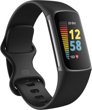 Fitbit Charge 5 Health & Fitness GPS 1.04" Activity Tracker - Graphite/Black