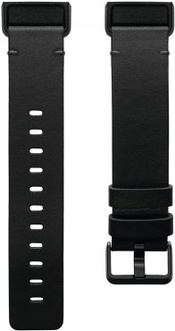 Fitbit Charge Genuine 4 Horween Leather Band Accessory Large - Black