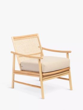 Desser Borneo Rattan Lounge Chair H85 x W61 x D75cm - Natural Latte