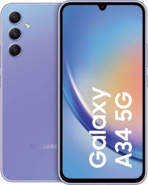 Samsung Galaxy A34 128GB Smartphone 5G 6.6'' Unlocked SIM-Free - Violet