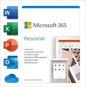 Microsoft QQ2-00992 365 Personal 1 Year Subscription 1 User - French