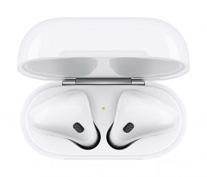 Apple AirPods 2019 2nd Gen Wireless Headphones with Charging Case - White