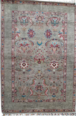 Gooch Oriental Sultani Rug 100% Wool 210 x 120cm Medium - Natural